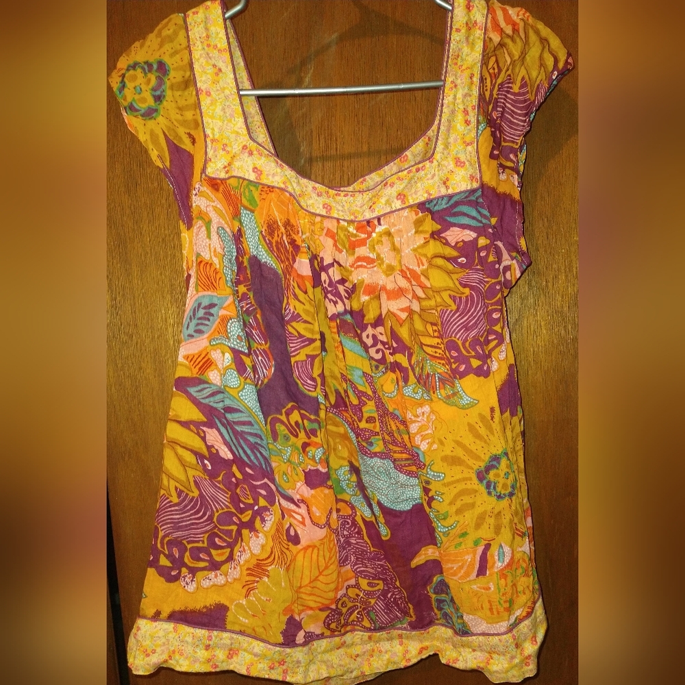 American Rag sleeveless print top L